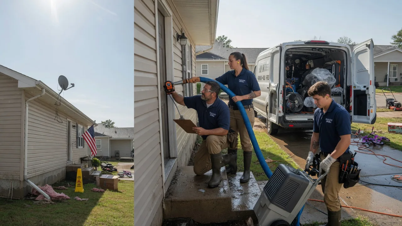 Ceiling Water Damage Restoration in Benedict, KS near me